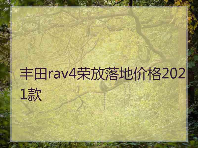 丰田rav4荣放落地价格2021款