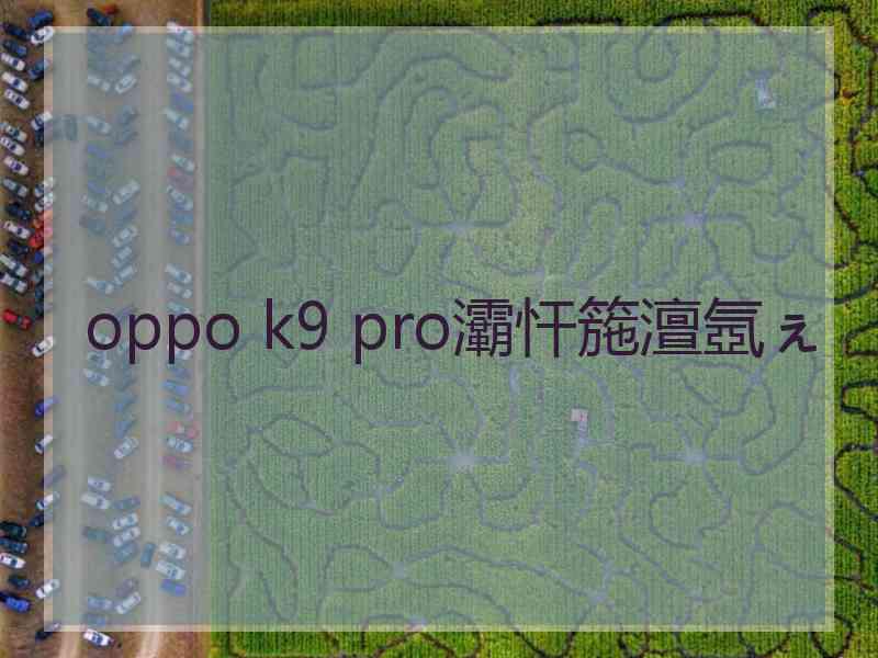 oppo k9 pro灞忓箷澶氬ぇ