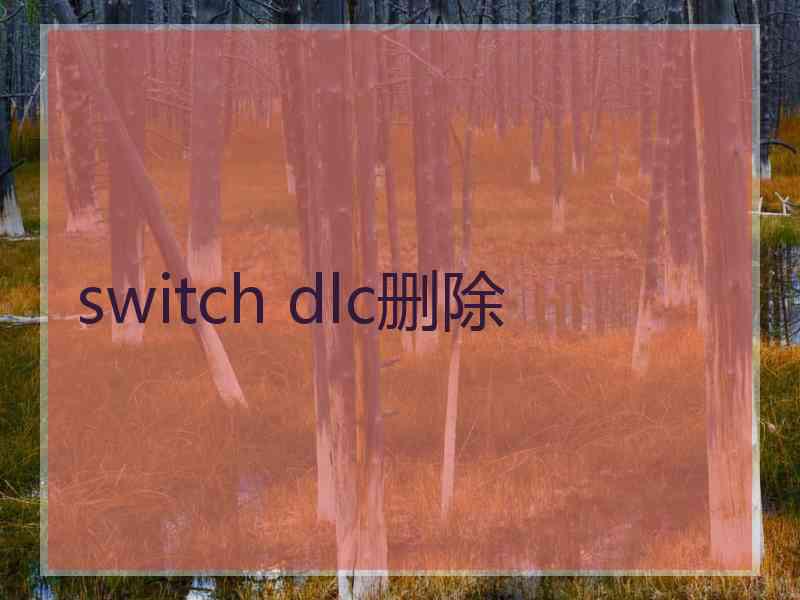 switch dlc删除