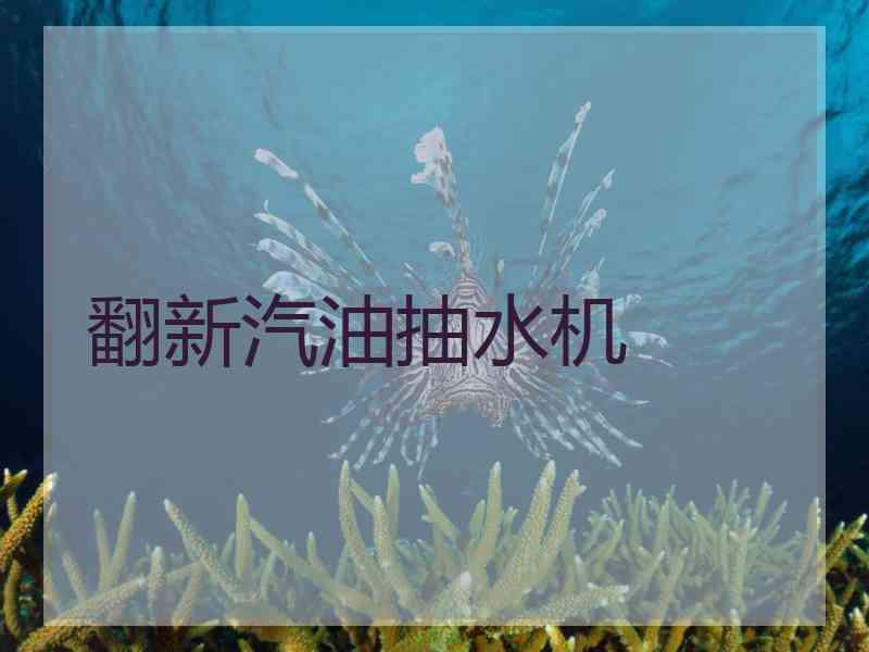 翻新汽油抽水机