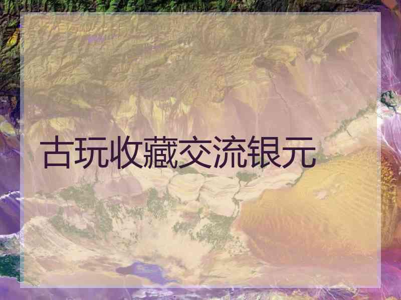 古玩收藏交流银元