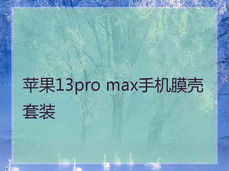 苹果13pro max手机膜壳套装