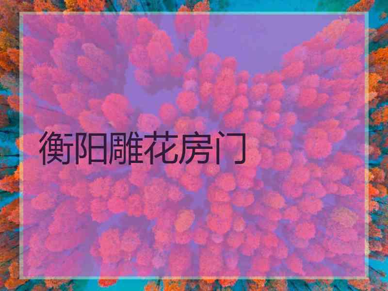 衡阳雕花房门