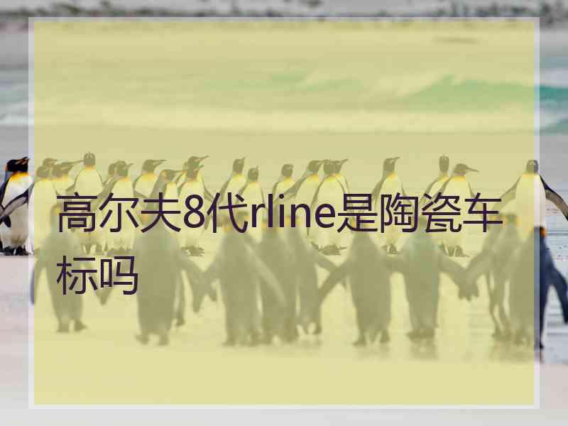 高尔夫8代rline是陶瓷车标吗