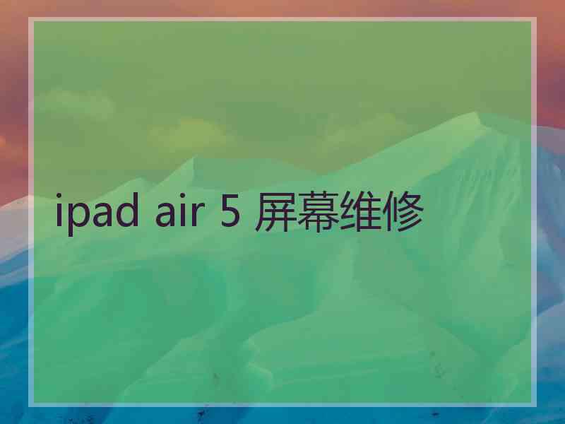 ipad air 5 屏幕维修