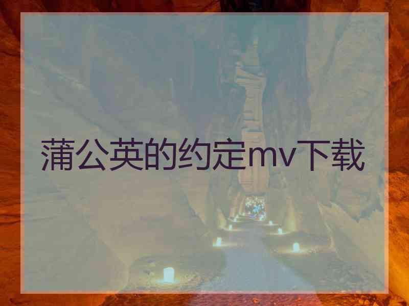 蒲公英的约定mv下载