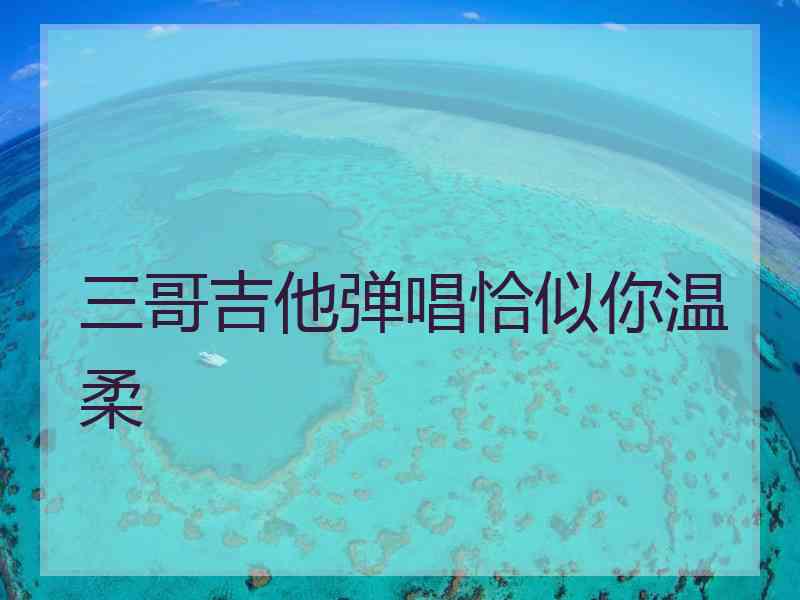 三哥吉他弹唱恰似你温柔