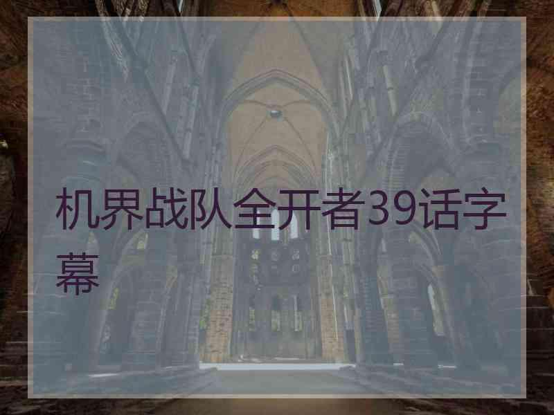 机界战队全开者39话字幕