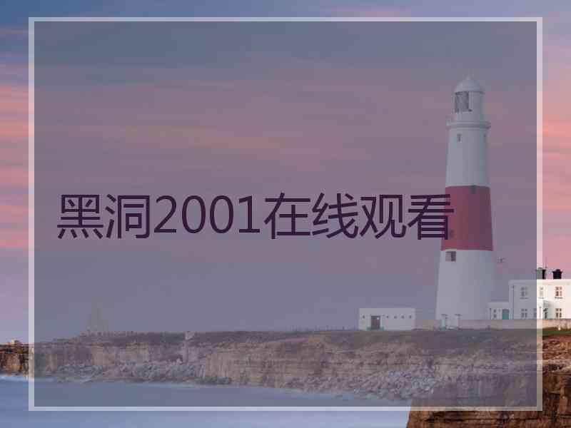 黑洞2001在线观看