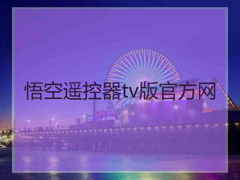 悟空遥控器tv版官方网