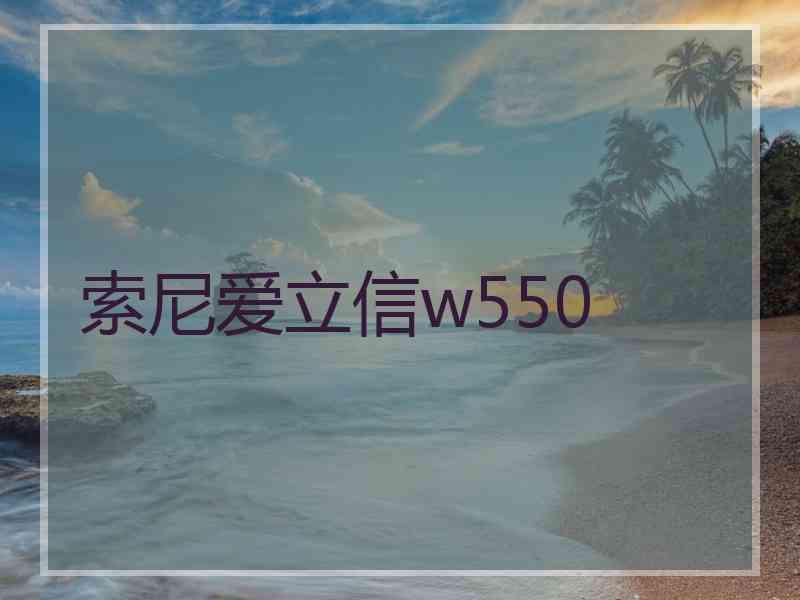 索尼爱立信w550