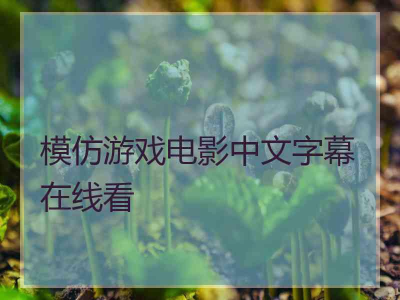 模仿游戏电影中文字幕在线看