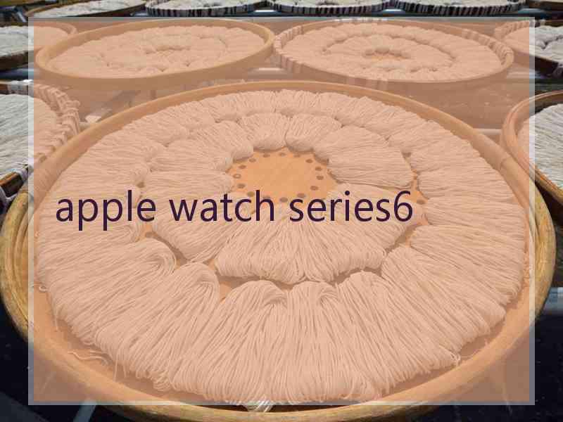 apple watch series6