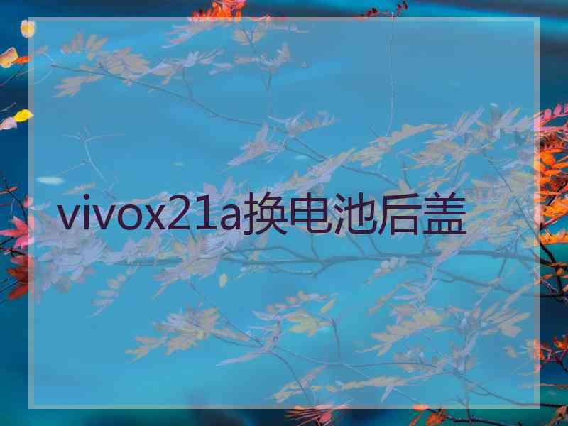 vivox21a换电池后盖