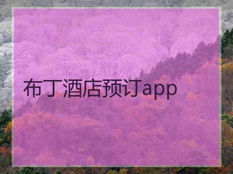 布丁酒店预订app