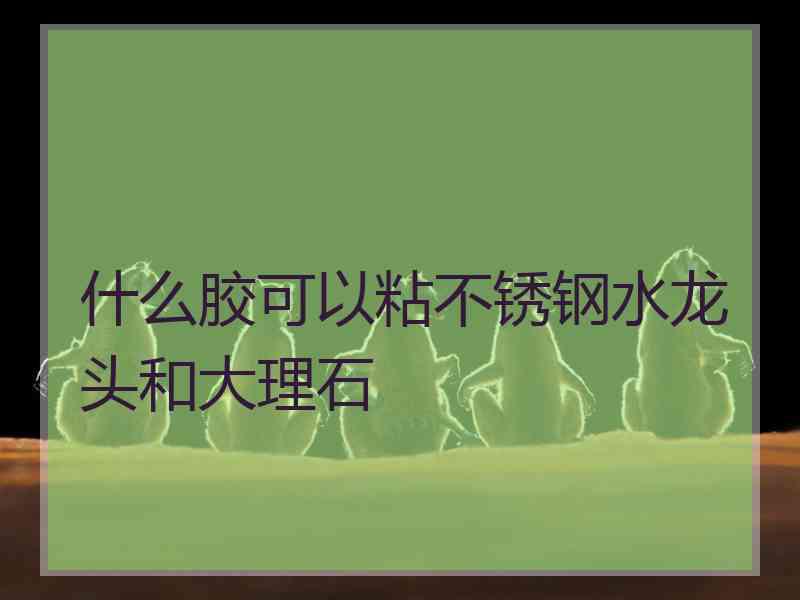 什么胶可以粘不锈钢水龙头和大理石