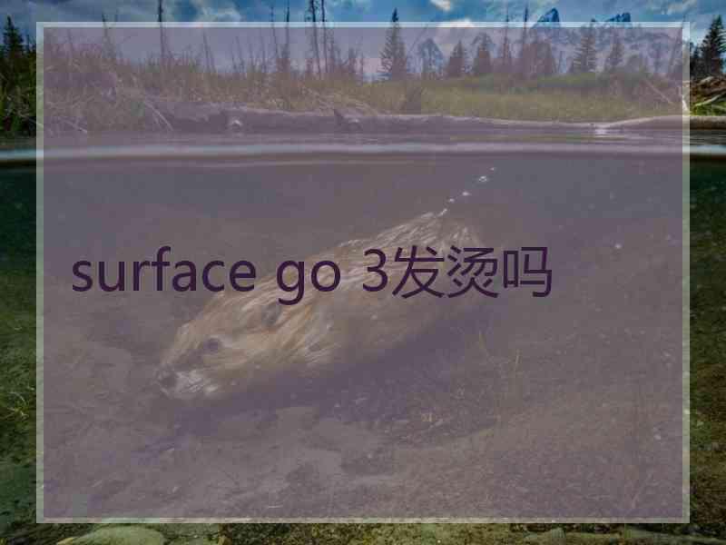 surface go 3发烫吗