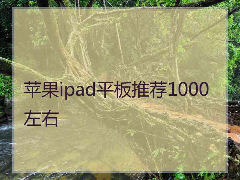 苹果ipad平板推荐1000左右