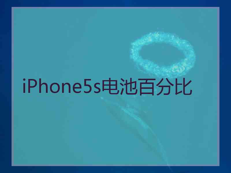 iPhone5s电池百分比