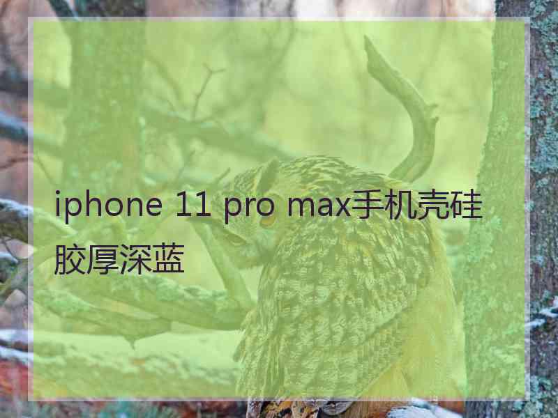 iphone 11 pro max手机壳硅胶厚深蓝