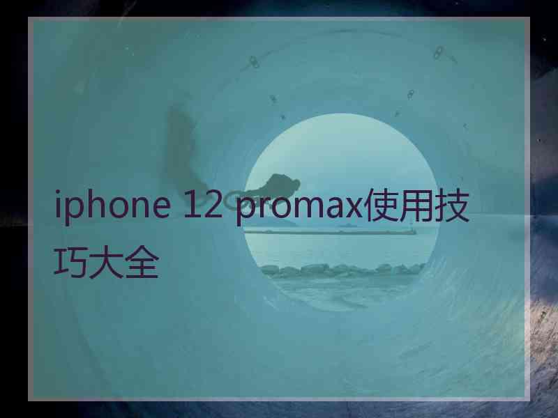 iphone 12 promax使用技巧大全