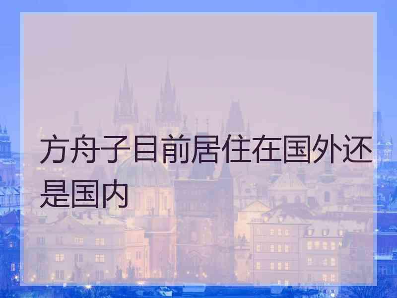 方舟子目前居住在国外还是国内