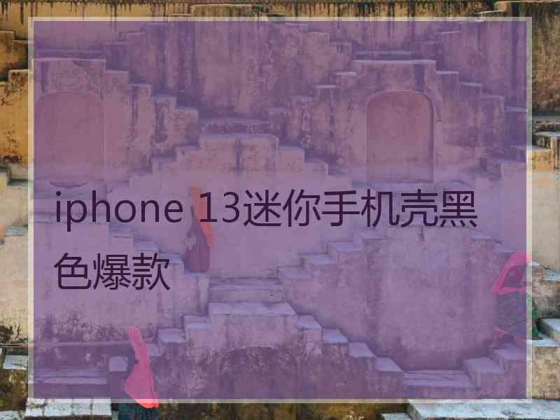 iphone 13迷你手机壳黑色爆款