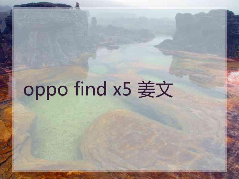 oppo find x5 姜文