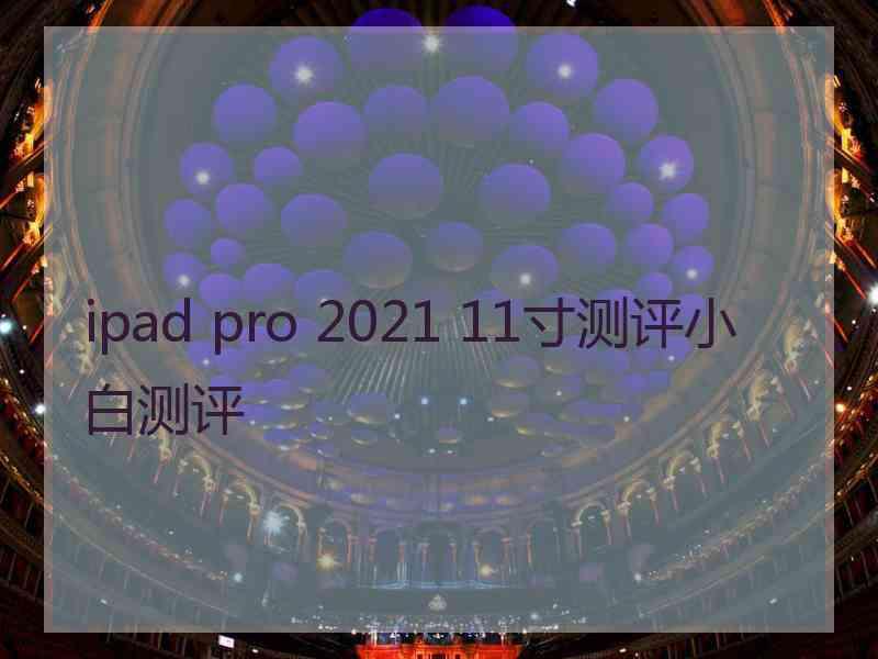 ipad pro 2021 11寸测评小白测评