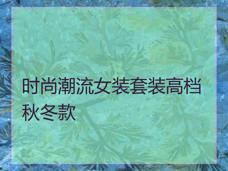 时尚潮流女装套装高档秋冬款