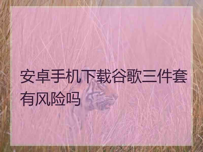 安卓手机下载谷歌三件套有风险吗