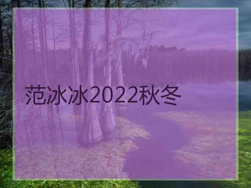 范冰冰2022秋冬