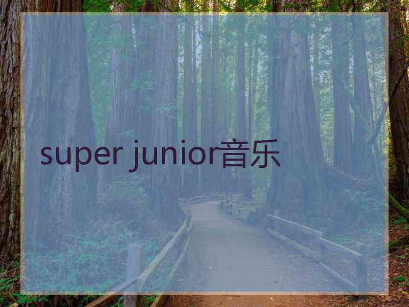 super junior音乐