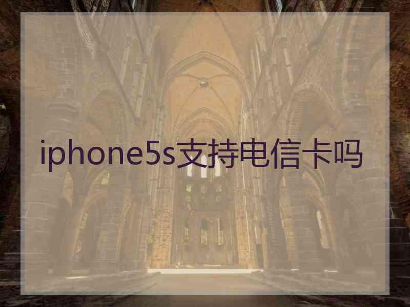 iphone5s支持电信卡吗