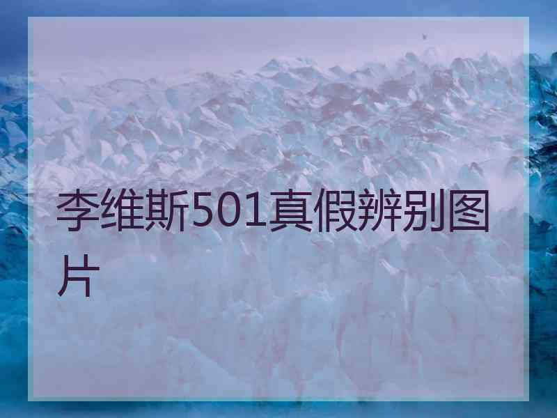 李维斯501真假辨别图片