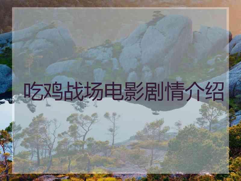 吃鸡战场电影剧情介绍