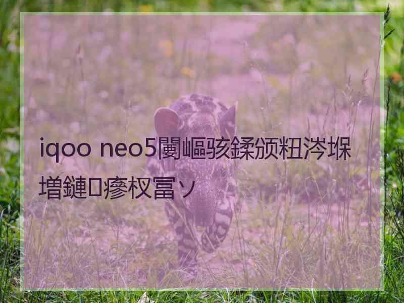 iqoo neo5闄嶇骇鍒颁粈涔堢増鏈瘮杈冨ソ