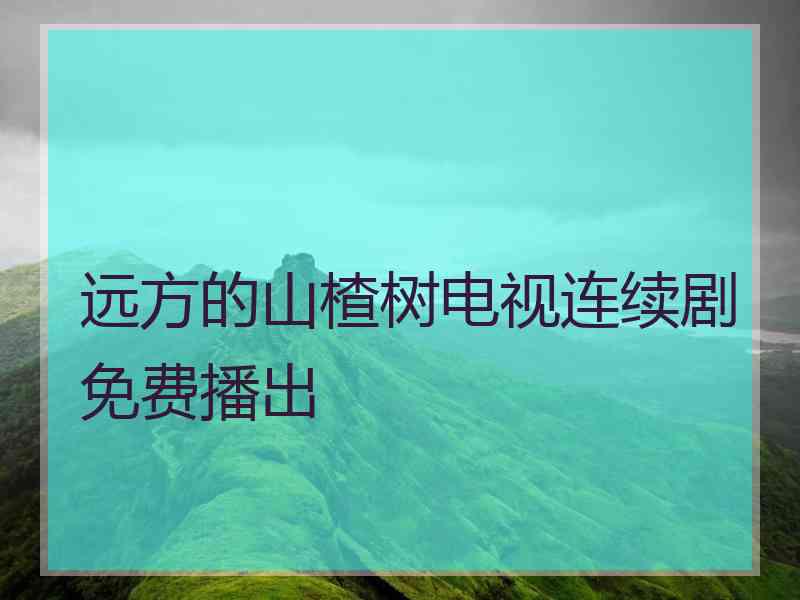 远方的山楂树电视连续剧免费播出