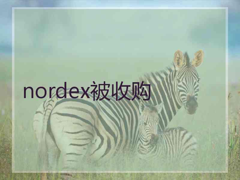 nordex被收购