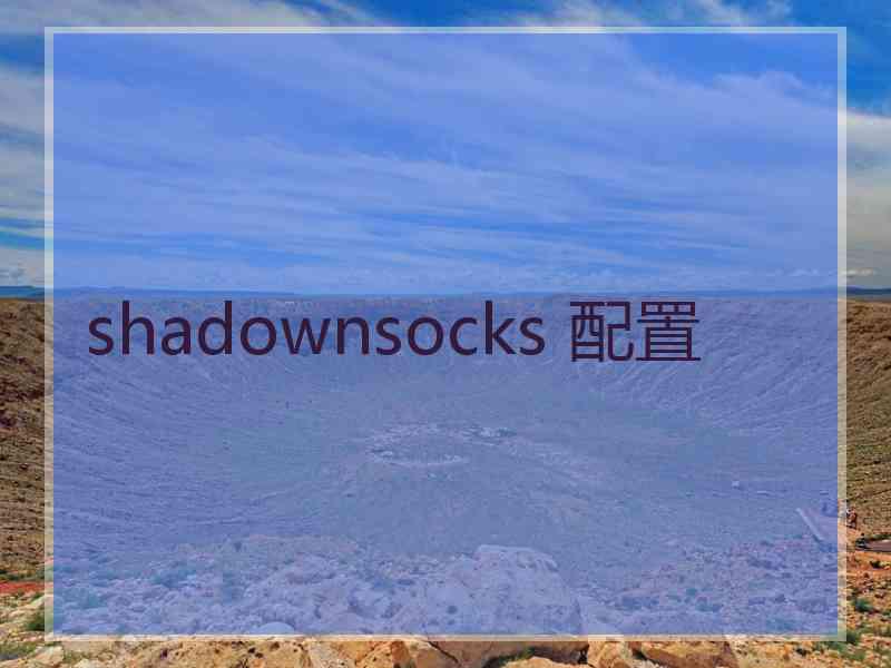 shadownsocks 配置