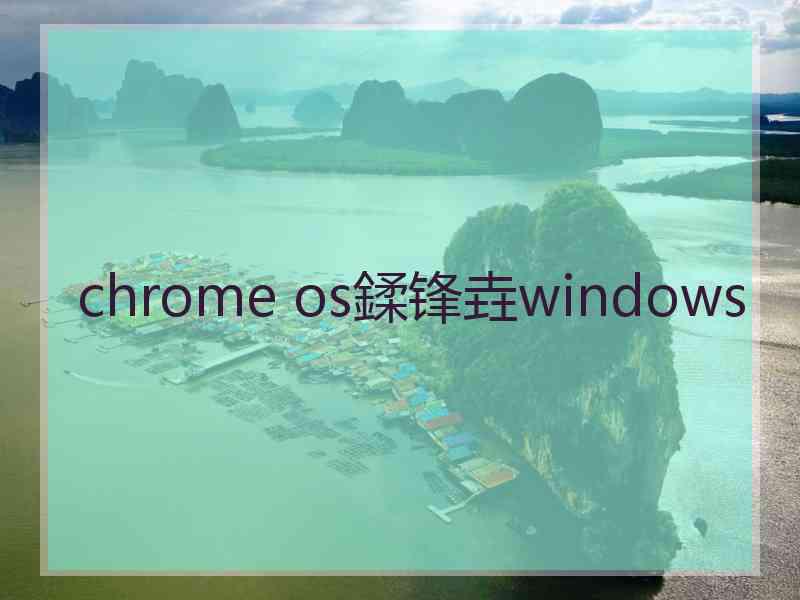 chrome os鍒锋垚windows