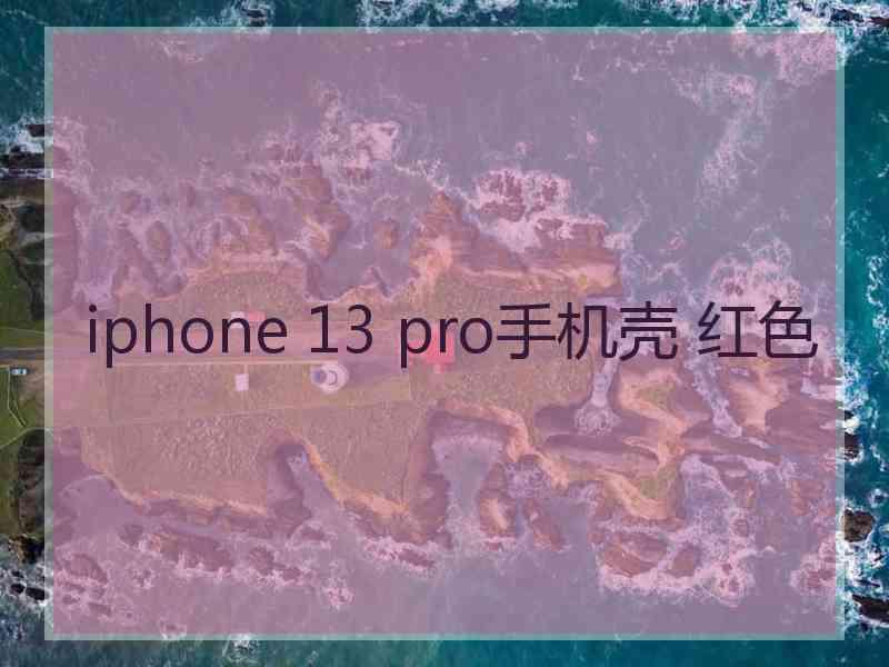 iphone 13 pro手机壳 红色