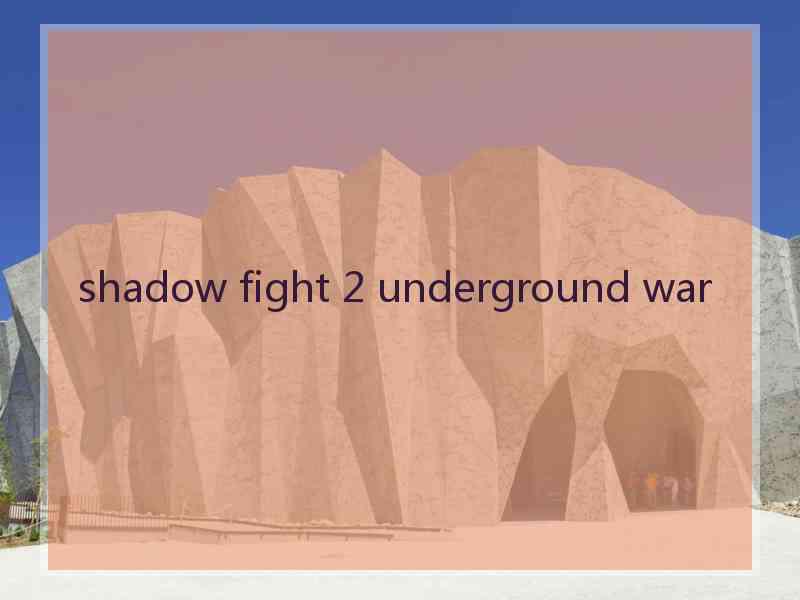 shadow fight 2 underground war