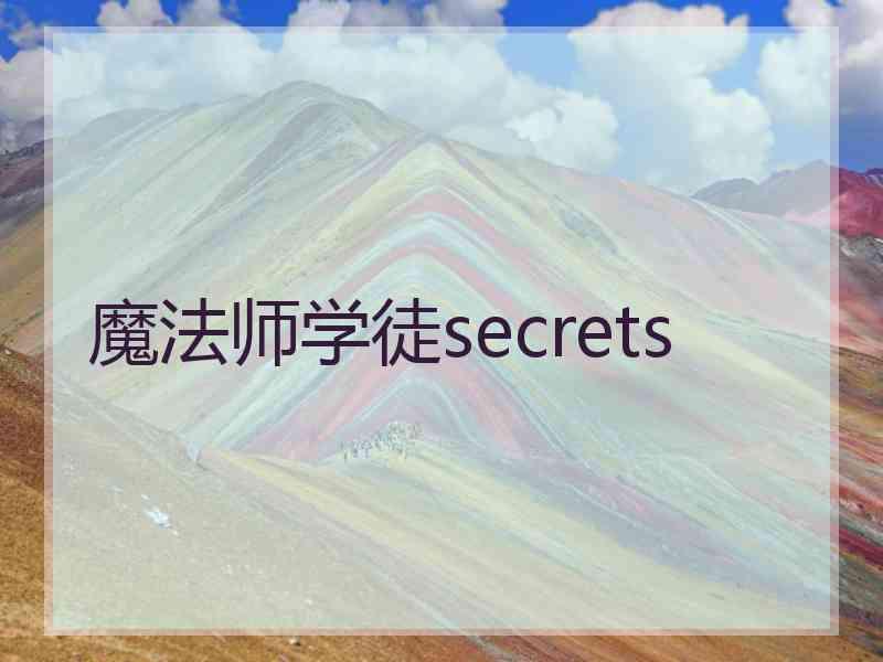 魔法师学徒secrets