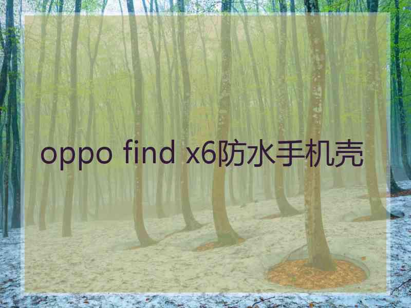 oppo find x6防水手机壳