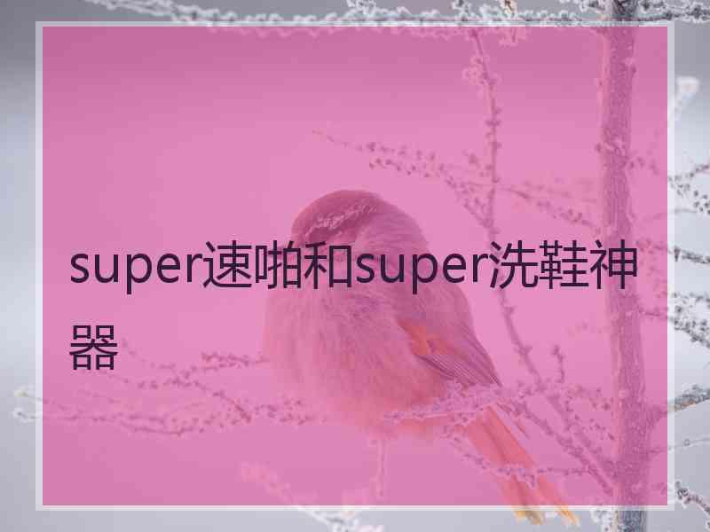 super速啪和super洗鞋神器