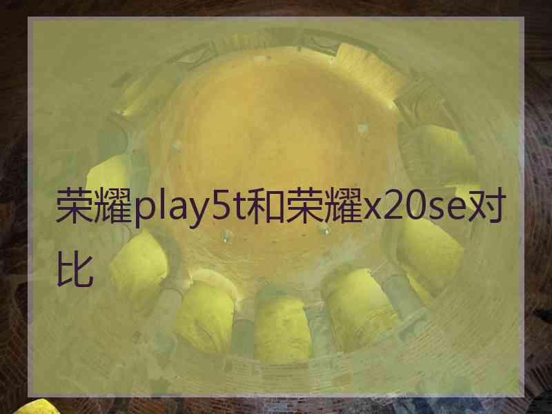 荣耀play5t和荣耀x20se对比