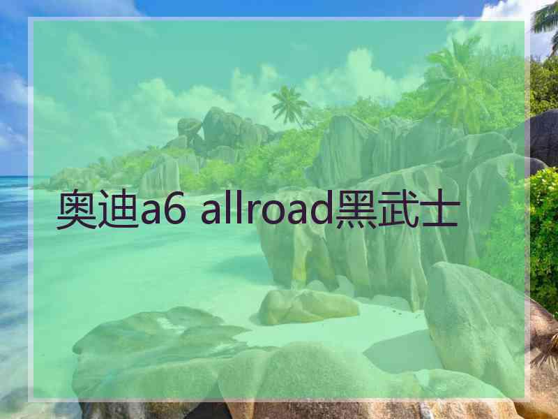 奥迪a6 allroad黑武士