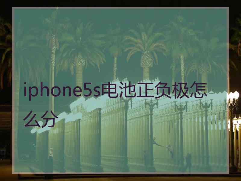 iphone5s电池正负极怎么分