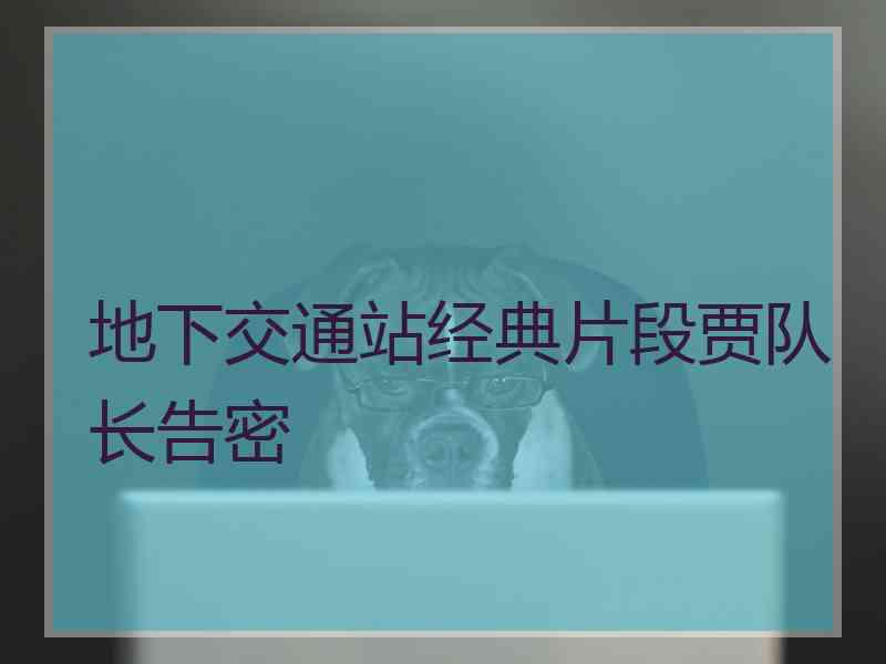 地下交通站经典片段贾队长告密